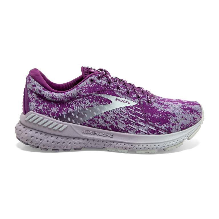 Brooks Adrenaline GTS 21 Women's Road Running Shoes - Purple/Wood Violet/Lavender/Blue (15682-CMOT)